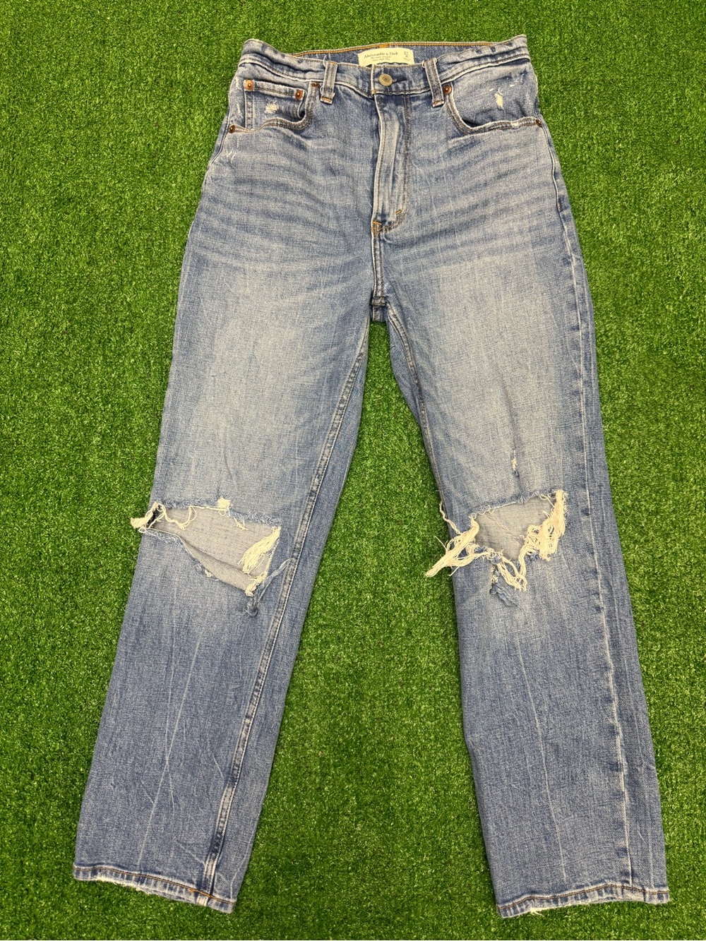 Abercrombie The Ankle Straight Ultra High Rise Jeans Size 27 / 4 R